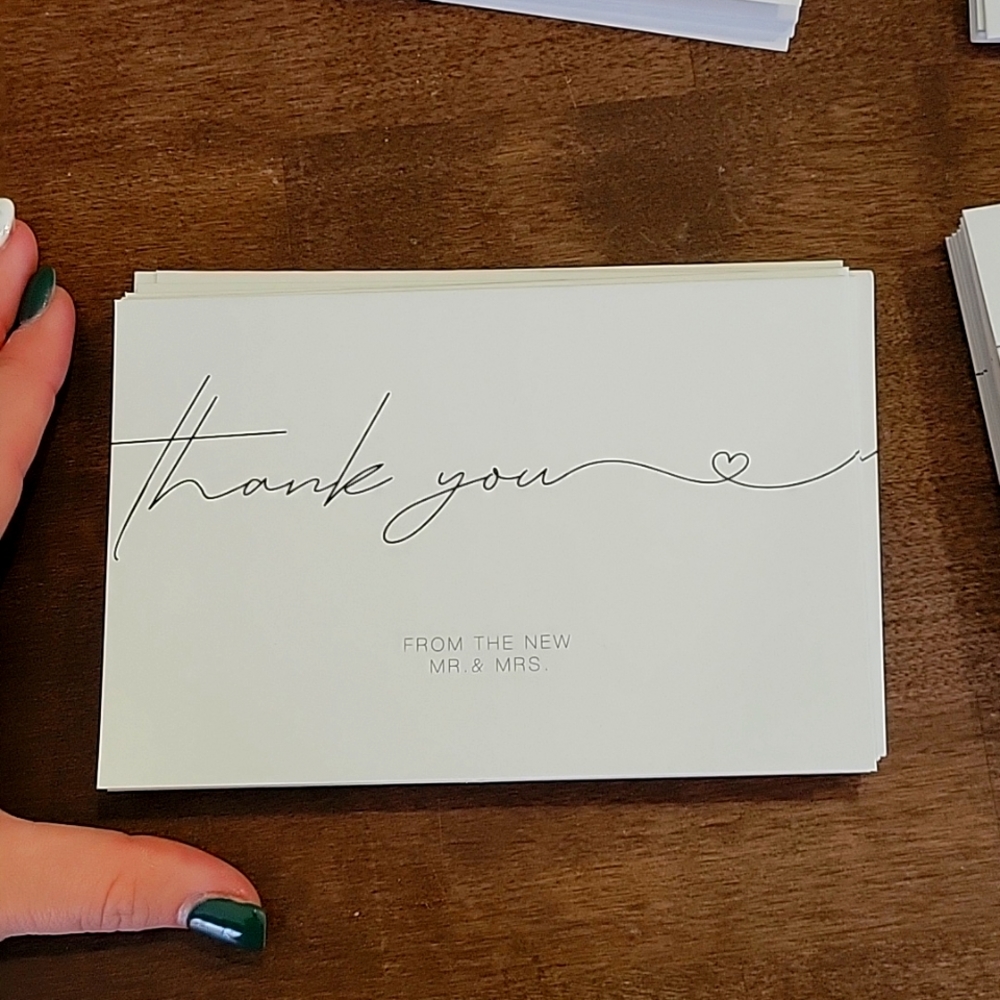 Wedding/bridal 45 thank you cards